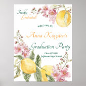Onlangs Afgestudeerd Afstudeerfeest Welkomstbord Poster (Voorkant)