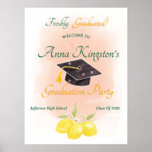Onlangs Afgestudeerd Afstudeerfeest Welkomstbord