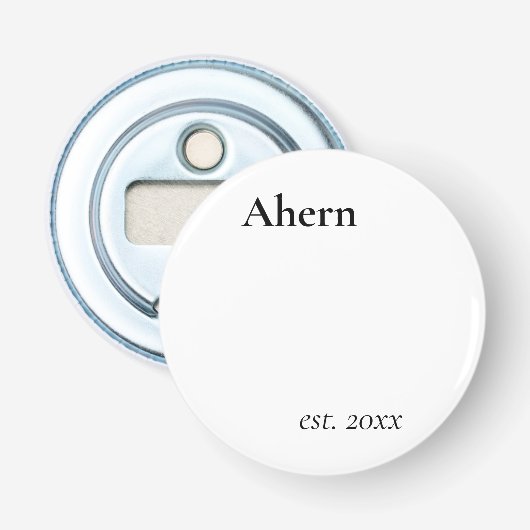 Onlangs getrouwd button flesopener (Voorkant)