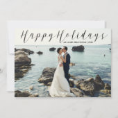 Onlangs het Gehuwde prettige feestdagen (plural:) Feestdagenkaart (Voorkant)