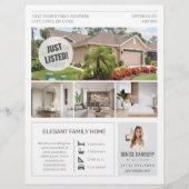 Onlangs Te Koop Vastgoed Marketing Flyer Sjabloon (Voorkant)