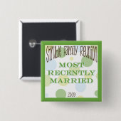 onlangs vierkante button 5,1 cm (Voorkant /achterkant)