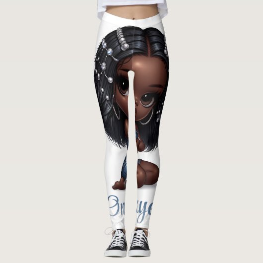 Onlaye1 Baddie Jean Diva Leggings (Voorkant)