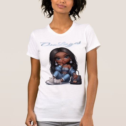 OnLaye1 Baddie Jean Diva T-shirt (Voorkant)