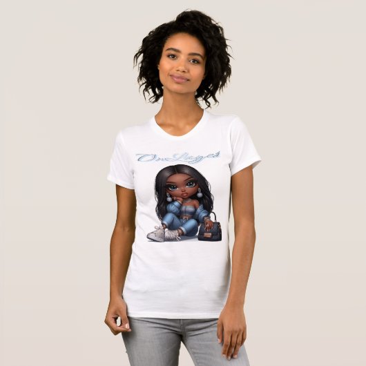 OnLaye1 Baddie Jean Diva T-shirt (Voorkant volledig)