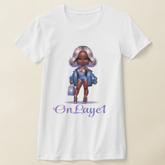 "OnLaye1" Vrouwen Bella+Canvas Slim Fit T-shirt (Laagn)