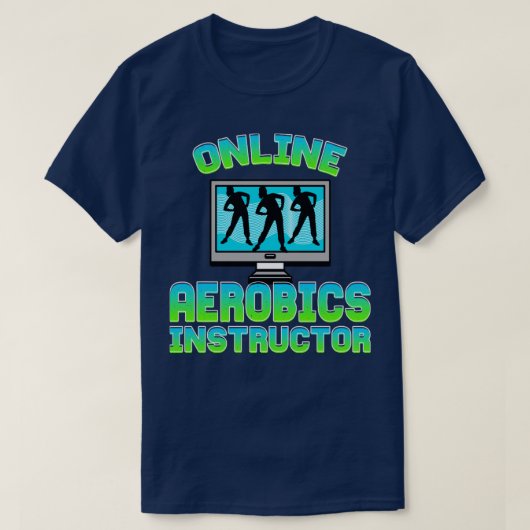 Online Aerobics Instructor T-shirt (Design voorkant)