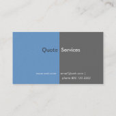 Online afdrukken Modern Bluish Framed Masculine Visitekaartje (Achterkant)