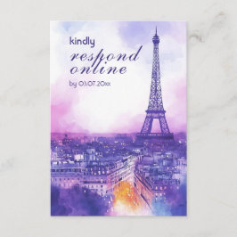 Online antwoordverzoek Amour Éternel RSVP kaart