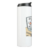 Online Banking Humor Funny Bank Customer Cartoon Thermosbeker (Gedraaid links)