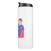 Online Banking Humor Funny Bank Customer Cartoon Thermosbeker (Geroteerd rechts)