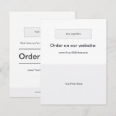 Online bestellen - Briefkaart (Hor. Logo) (Voorkant / Achterkant)