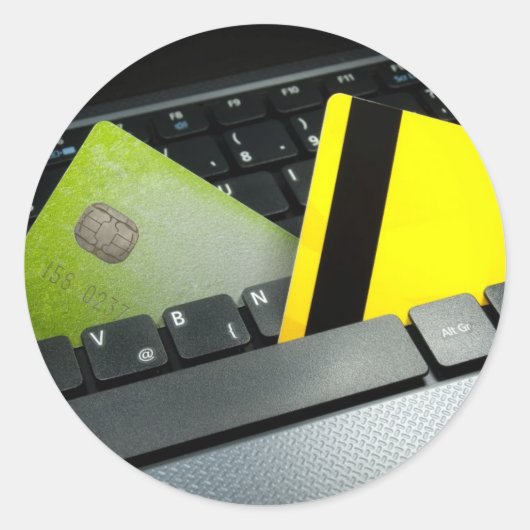 Online betaling ronde sticker (Voorkant)