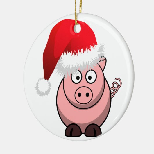 Online boerenkerstfoto keramisch ornament (Links)