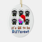 Online boerenschapen verschillende kerst keramisch ornament (Rechts)