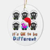 Online boerenschapen verschillende kerst keramisch ornament (Links)