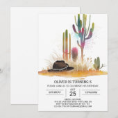 Online Bohemian Cowboy Verjaardag Kaart (Voorkant / Achterkant)