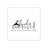 Online Boutique Clothing Hanger Logo Rubberstempel (Afrduk)