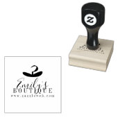 Online Boutique Hanger Kleding Logo  Rubberstempel (Gestempeld)