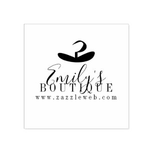 Online Boutique Hanger Kleding Logo  Rubberstempel