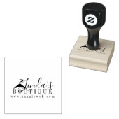 Online Boutique Kleding Hanger Logo   Rubberstempel (Gestempeld)