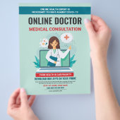 Online brochure voor medische consultatie (Hand)