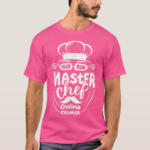 Online Chef Course Zoom Koken Klassen Funny Eecu T-shirt