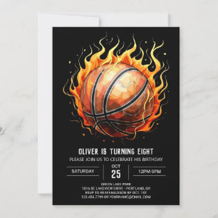 Online Chique Kinderbasketbal Verjaardag Kaart