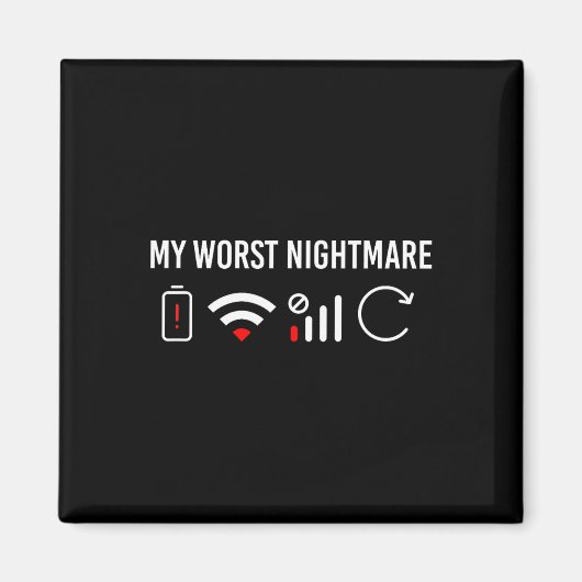 Online Clothes Computer Video Game Geek My Worst S Magneet (Voorkant)