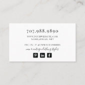 Online Clothing Boutique Visitekaartje (Achterkant)