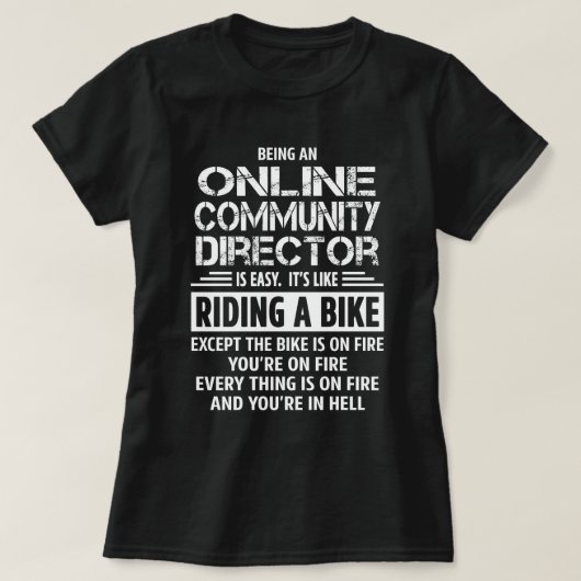 Online Community Director T-shirt (Design voorkant)