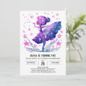 Online danser Ballerina Verjaardag Kaart (Staand voorkant)