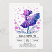 Online danser Ballerina Verjaardag Kaart (Voorkant / Achterkant)