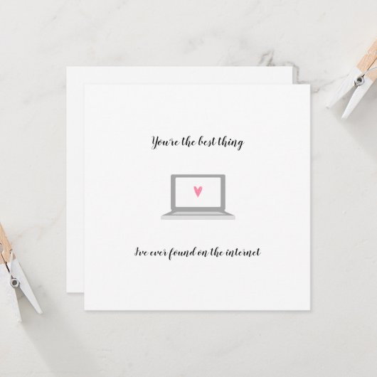 Online daten beste op internet grappig koppel kaart (Voorkant / Achterkant in situ)