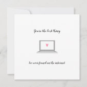 Online dating beste ding op internet grappig stel kaart (Voorkant)