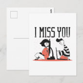 Online Dating Relatie MISS JE Cadeaubon Zacht Lief Briefkaart (Voorkant / Achterkant)