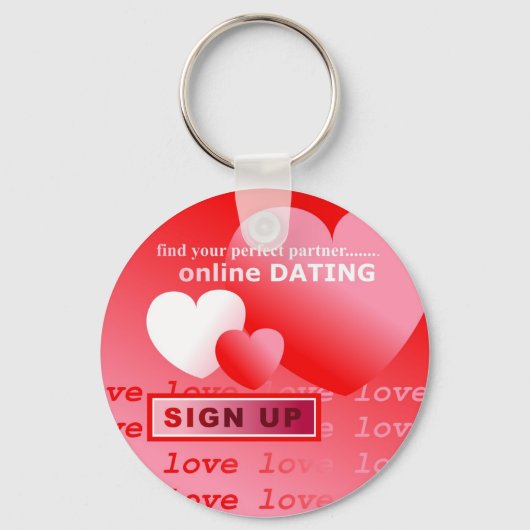 Online dating sleutelhanger (Voorkant)