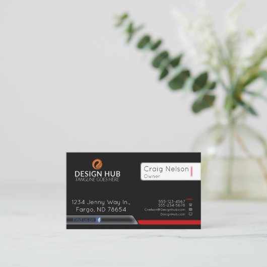 Online designer visitekaartje (Staand voorkant)