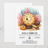 Online Elegante Happy Cookies Verjaardag Kaart (Voorkant / Achterkant)