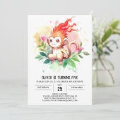 Online Enchanted Monkey Verjaardag Kaart (Staand voorkant)