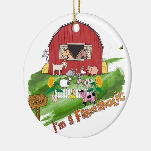 Online Farmaholic Ornament (Links)