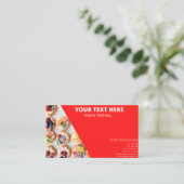 Online food visitekaartje. visitekaartje (Staand voorkant)