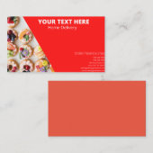 Online food visitekaartje. visitekaartje (Voorkant / Achterkant)