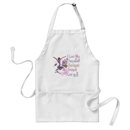 Online Friends Aprons Standaard Schort (Voorkant)