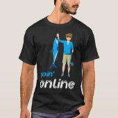 Online Fun Vissen T-Shirt (Voorkant)