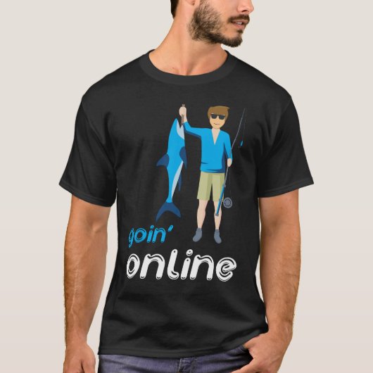 Online Fun Vissen T-Shirt (Voorkant)