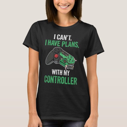 Online gamer voor een controller nerd 2 t-shirt (Voorkant)