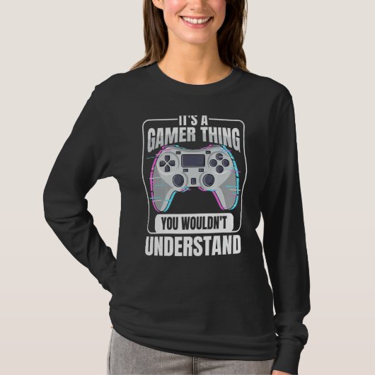 Online gamercitaat voor een controllernerd t-shirt (Voorkant)