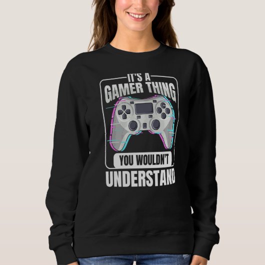 Online gamercitaat voor een controllernerd trui (Voorkant)