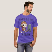 Online Gaming Monkey cadeau vintage T-shirt (Voorkant volledig)